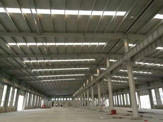 山西盛大鋼結構新建車間圍護系統(tǒng)完成